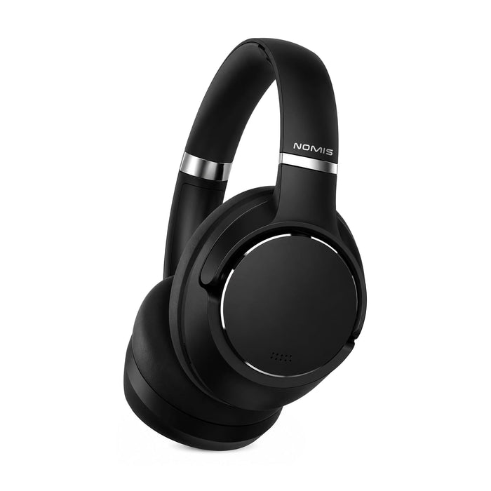 Aero by Nomis Headphones - Aero by Nomis headphones in sleek black design with a rounded ear cup and a branded logo on the headband.