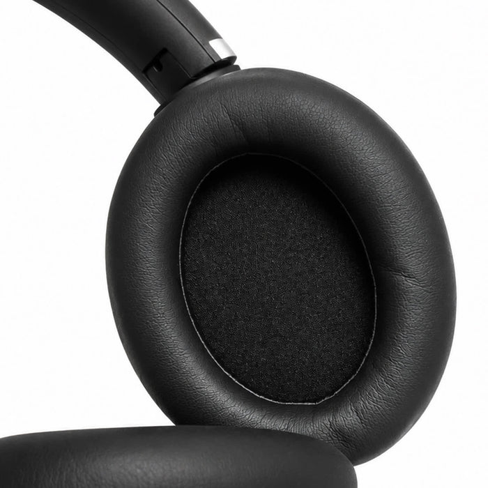 Aero by Nomis Headphones - Black over-ear headphone cushion with a soft finish and a sleek design. Features a logo on the ear cup.