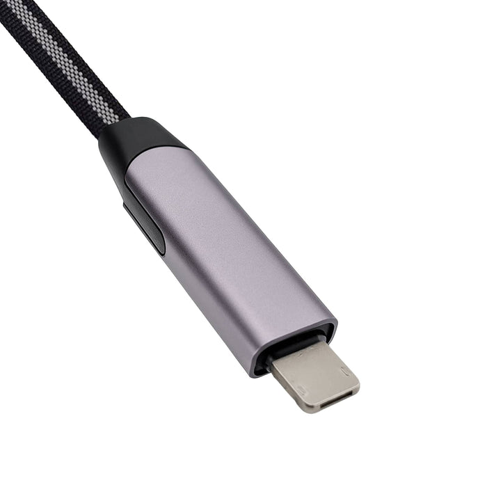 Volt Combo Cable - A grey charging cable with a textured finish and a sleek connector, featuring a logo on the side.
