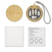 Reveal Circle Wireless Charger Set - A circular wireless charger set in bamboo, featuring multiple charging cables and a storage compartment, with a user guide.