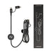 The Modern Essential Gift Set - A charging cable featuring a braided design in black with an attached cable holder and a branded round tag.