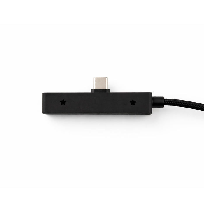 Ultra Power Cable - A black charging cable with a USB-C connector and a textured surface, featuring an understated design.