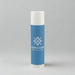 Flavoured Lip Balm SPF - A cylindrical lip balm tube in light blue featuring a white cap and a logo.