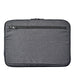 Cupertino Laptop Sleeve 14 - A laptop sleeve in grey fabric featuring a zippered pocket on the back and a sleek design.