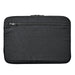 Cupertino Laptop Sleeve 16 - A black laptop sleeve with a zippered compartment, designed to hold a 16-inch laptop.