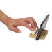 Bamboo Stand Keyboard Stress Reliever - A bamboo stand keyboard stress reliever with a white keyboard and a smartphone on a wooden base.