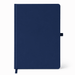NFC A5 Smart Notebook - A navy A5 smart notebook featuring a smooth cover and a secure closure. It includes a logo on the front.