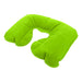 Doux Travel Neck Pillow - A vibrant green travel neck pillow with a U-shape design, featuring a soft, plush exterior and ergonomic support.