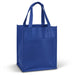 Pocket Shopping Bag - A blue pocket shopping bag with two handles and a front pocket. It has a simple, sleek design.