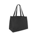Medium Non Woven Tote - A medium black non-woven tote bag with two sturdy handles and a spacious design. It features a logo.