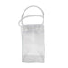 Icy Bags - Small - A small, clear cooler bag with transparent handles, featuring a minimalistic design and a logo.