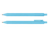 Virgo Ball Point Pen - A blue ballpoint pen with a smooth design, featuring a clip for easy attachment. Two pens are displayed.