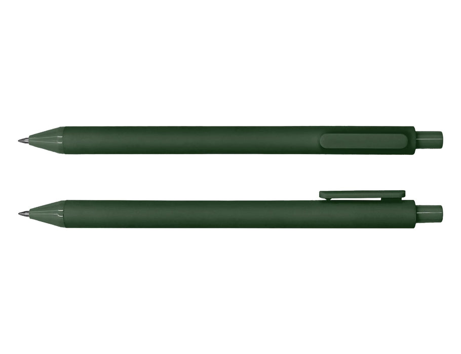 Virgo Ball Point Pen - A set of dark green ballpoint pens, featuring a smooth finish and clip for easy attachment.
