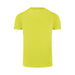 Men's Run Active Tee - A bright yellow men's active tee with a classic crew neckline and short sleeves. Features a logo on the label.