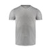 Men's Run Active Tee - A grey men's active T-shirt with a round neck and short sleeves, featuring a logo.