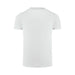 Men's Run Active Tee - A plain white men's active t-shirt with short sleeves and a round neckline, featuring a logo.