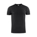 Men's Printer 160 Tee - A black men's T-shirt featuring a classic crew neck design and short sleeves. Includes a logo on the label.