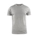 Men's Printer 140 Tee - A grey men's t-shirt with a round neckline and short sleeves, featuring a branding logo on the label.
