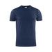 Men's Printer 140 Tee - A navy blue men's t-shirt with a round neckline and short sleeves, featuring a logo.