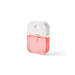 Scented 35ml Spray Sanitiser - A pink 35ml spray sanitiser in a clear container with a white cap and a spray nozzle.