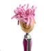 Mop Head Pen with Stylus - A pen featuring a smiley face and a pink mop head, with a stylus at the top.
