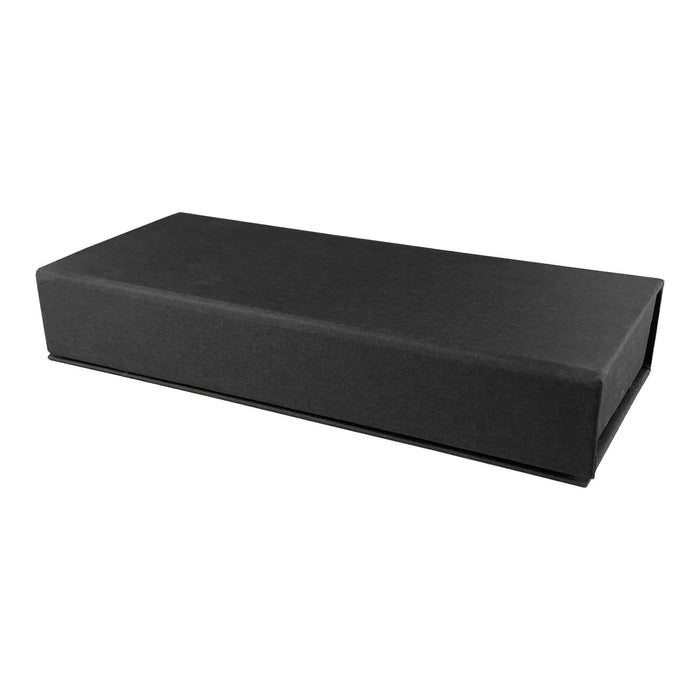Valorias Elite Pen Gift Set - A black rectangular box with a sliding lid, suitable for packaging pens or similar items.