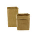 Sewo Kraft Paper Storage Bag – Medium - Two medium kraft paper storage bags in a natural brown colour with a folded top. One bag has a square shape.