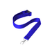 Express Flat Ribbed Lanyard - 20mm - A blue flat ribbed lanyard, 20mm wide, featuring a metal clip and a branding logo.