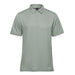 Men's Nevada Micro Pique Polo - A light green men's polo shirt with a classic collar and three-button placket. It features a logo.