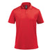 Men's Monterey Polo - A red polo shirt with a collar and short sleeves, featuring a logo on the chest.