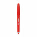 Fidget Gel Pen - A red gel pen featuring a logo and a stylus tip at the end.