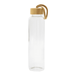 Vidro 550ml Bottle - A drink bottle with a clear body and bamboo lid, featuring a rope handle for easy carrying.