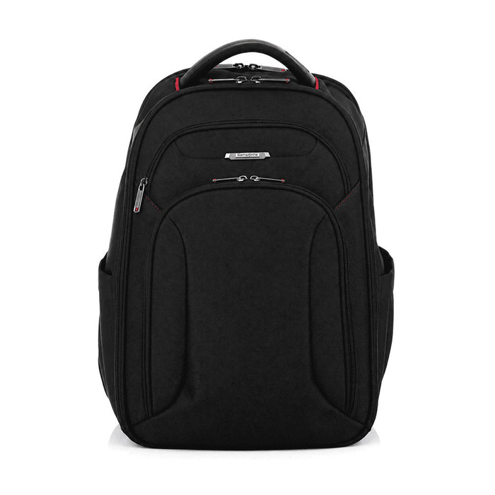 Samsonite Xenon 3.0 Backpack 31L - A black Samsonite Xenon 3.0 backpack with multiple compartments and a sleek design, featuring a logo.