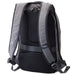 Swissdigital Bolt Anti-Theft Backpack - A grey backpack with padded straps and a textured back. It features a logo and anti-theft design.
