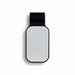 Car Visor Sunglass Holder - A black car visor sunglass holder with a smooth, reflective surface and a minimalistic design.