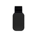 Car Visor Sunglass Holder - A black car visor sunglass holder with a clip for attachment. Features a smooth, rectangular design.