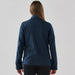 Women's Aleutian Softshell Jacket - A women's softshell jacket in navy blue, featuring a sleek design with a collar and long sleeves.