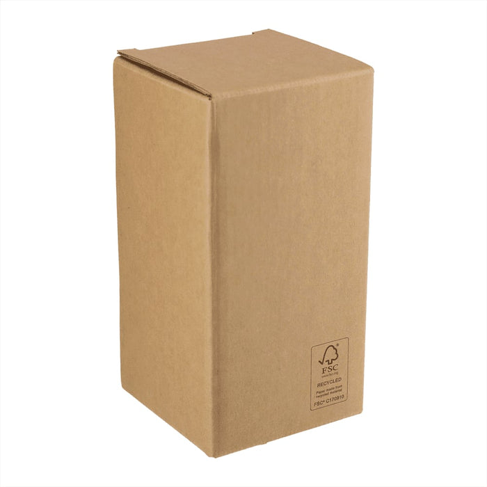 Mini Camping Lantern - A plain brown cardboard box, featuring a recyclable logo and a rectangular shape.