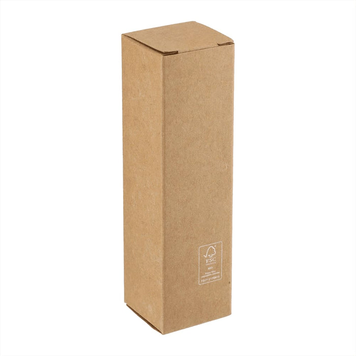 Rechargeable 1200mah Flashlight - A tall, brown cardboard box with a simple design, designed for packaging a product.