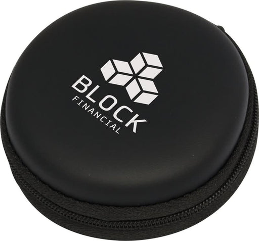 Spirit Techno Kit - A round black case with a zip, featuring a logo on the front. The case is compact and designed for storing items.