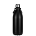 Trekk Cove 1.5 L Vacuum Insulated Stainless Steel Bottle - A drink bottle in matte black, featuring a stainless steel cap and a branding logo on the front.