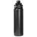 Trekk Chug or Sip Double Wall Bottle - 800ml - A drink bottle in matte black finish, featuring a flip-top lid and a logo on the side. Holds 800ml.