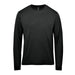 Men's Settebello L/S Tee - A long-sleeve black t-shirt with a round neckline and a simple design. It features a logo on the label.
