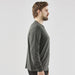 Men's Settebello L/S Tee - A long-sleeved men's T-shirt in dark green, featuring a crew neck and a slim fit design.