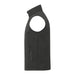 Men's Joris Eco Waterproof Softshell Vest - A softshell vest in dark grey with an eco-friendly design and a side zip pocket. Features a logo.