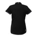 Women's Cerrado Short Sleeve Performance Polo - A black women's short sleeve performance polo with a modern design, featuring a logo on the back.