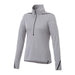 Women's Dege Eco Knit Performance Half Zip - A grey women's half zip jumper with long sleeves and a high collar, featuring a small logo.