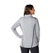 Women's Dege Eco Knit Performance Half Zip - A women's grey eco knit performance half zip jumper with black detailing, featuring a logo.