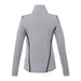 Women's Dege Eco Knit Performance Half Zip - A grey women's half zip jumper featuring black seam detailing and a high collar, with a logo on the side.