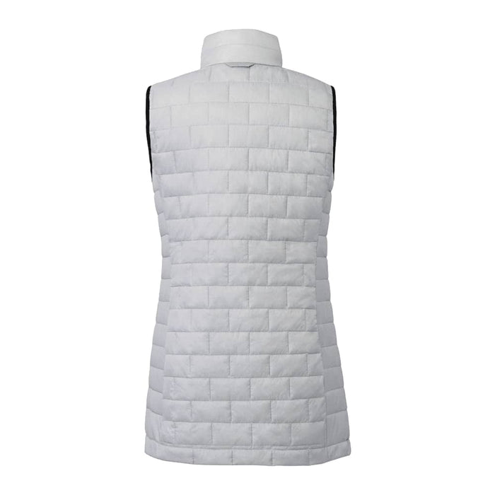Women's Telluride Lightweight Packable Insulated Puffer Vest - A lightweight, packable women's puffer vest in a soft grey colour, featuring a quilted pattern and a collar.
